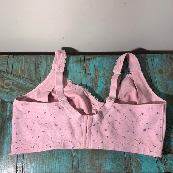 Pennington's  ti Voglio Floral Cotton Bra with Lace, Non-Wired Size 44G - Picture 8 of 13